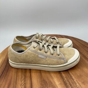 Keen Elsa Shoes Womens Size 8 Harvest Beige Leather Casual Walking Sneakers